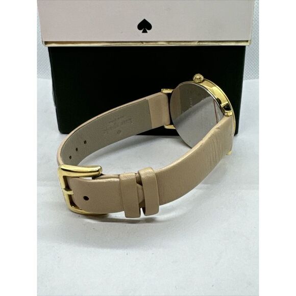 Kate Spade 0484 Women Beige Leather Strap Analog Dial Quartz Wrist Watch JNA137 main image 9